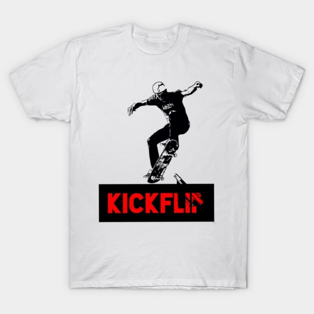 Kickflip T-Shirt by Hadderstyle